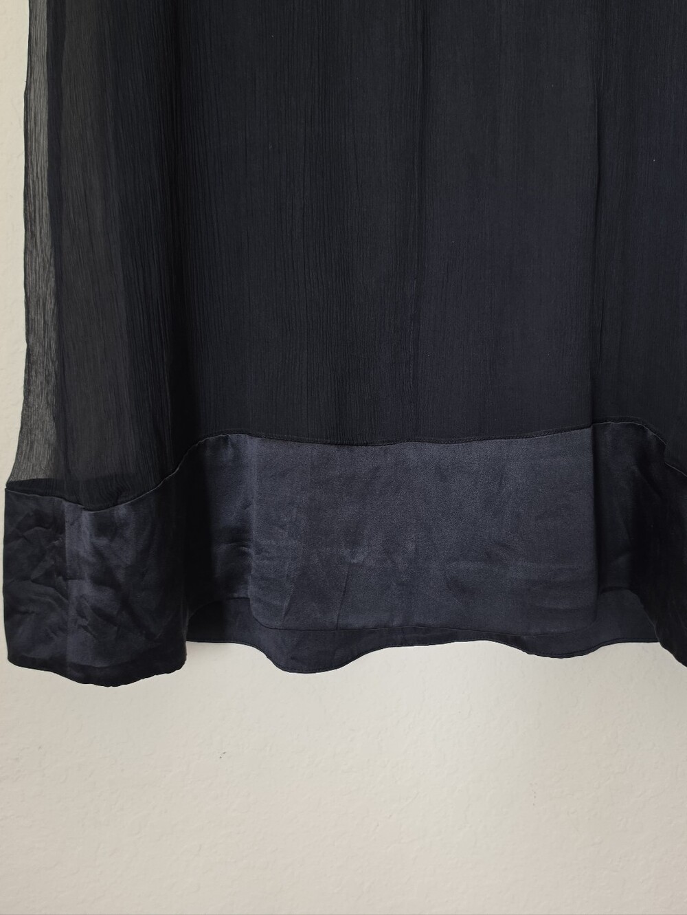 Rebecca Taylor Silk Sheer Shift Dress Womens Size 2 Black Luxury 90s Minimalist - Picture 4 of 11